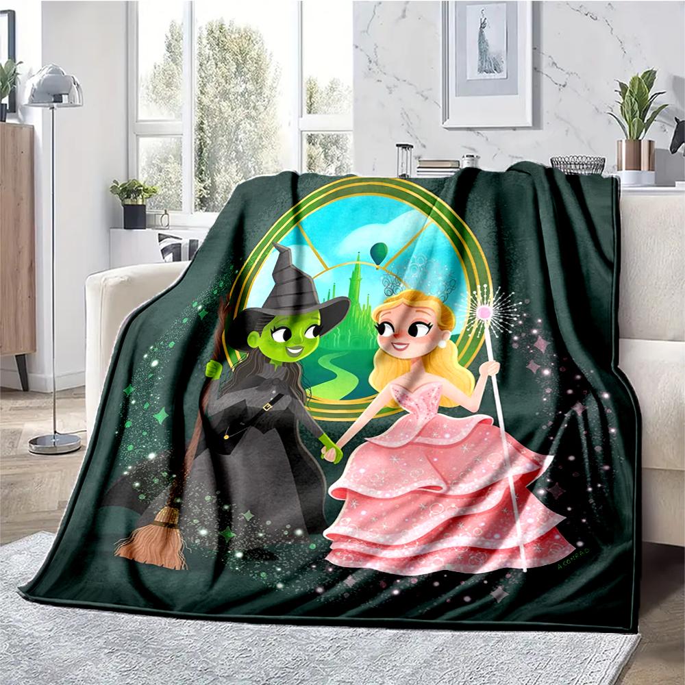 Wicked Theme Printed Blanket - Perfect for Couch, Bed, Travel & Outdoor Use | Machine Washable, Cozy & Durable.
