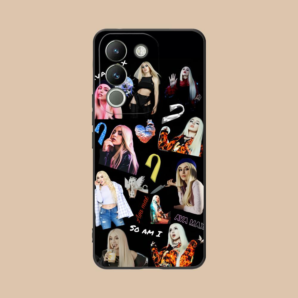 Fashion Ava Max Matte TPU Mobile Phone Case for Xiaomi Redmi 15 14 13 12 A5 3 2 1 C Plus 4G 5G Colorful Printing Cover