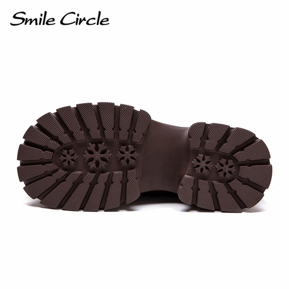 Женские мокасины из натуральной кожи с круглым носком и толстой подошвой, модные повседневные туфли на плоской подошве