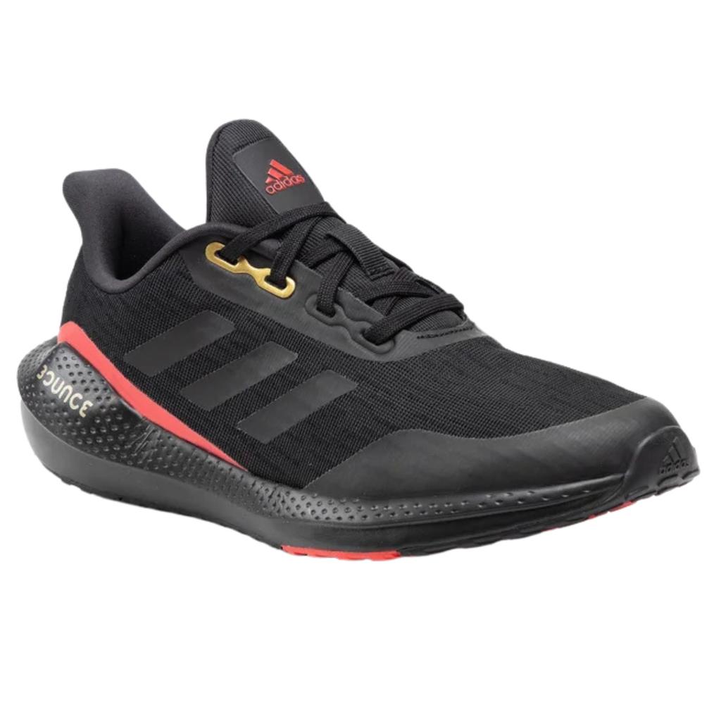 Детские спортивные кроссовки ADIDAS EQ21 RUN J GV9937 - черные р. 36 ⅔