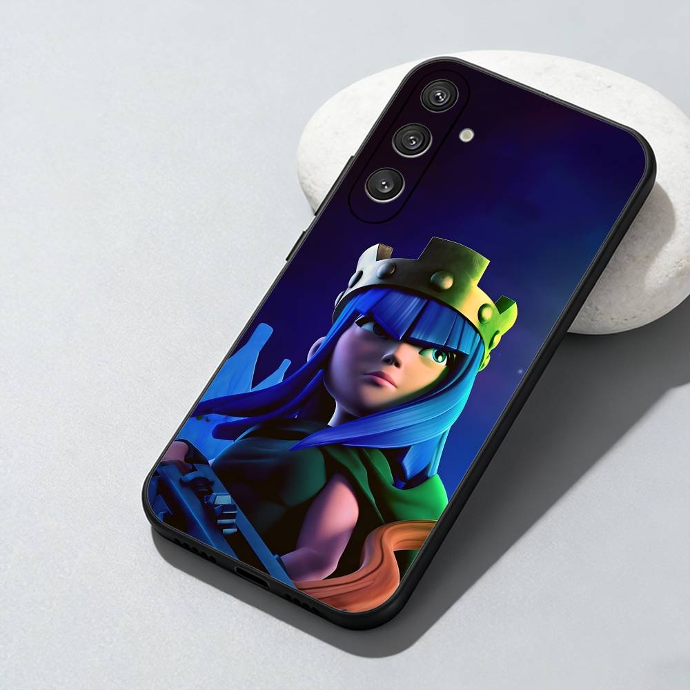 Чехол для телефона с принтом игры COC для Samsung Galaxy A73, A72, A71, A70, A52, A51 и других. Мягкий черный чехол