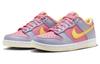 Nike Кроссовки Dunk Low Розово-фиолетовые с оранжевой лазерной отделкой GS DH9765-500