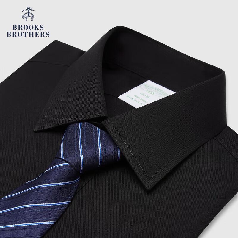 Мужская деловая рубашка Brooks Brothers, легко стирающаяся, приталенного кроя, из чистого хлопка