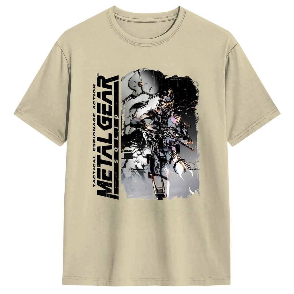 Mens TShirt Snake Metal Gear Solid Unique Pure Cotton Tees Short Sleeve T Shirts Crew Neck Tops Printed