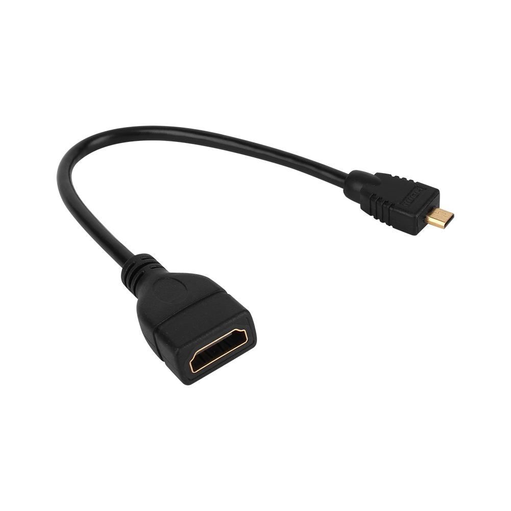 Micro HDMI Male to HDMI Female конвертер адаптер удлинительный кабель провод шнур 1080P