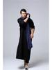 Ma Fan Zen Long Hooded Casual Cotton Linen Men's Robe