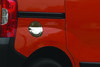 Накладка на лючок бензобака (нерж.) для Fiat Fiorino/Qubo