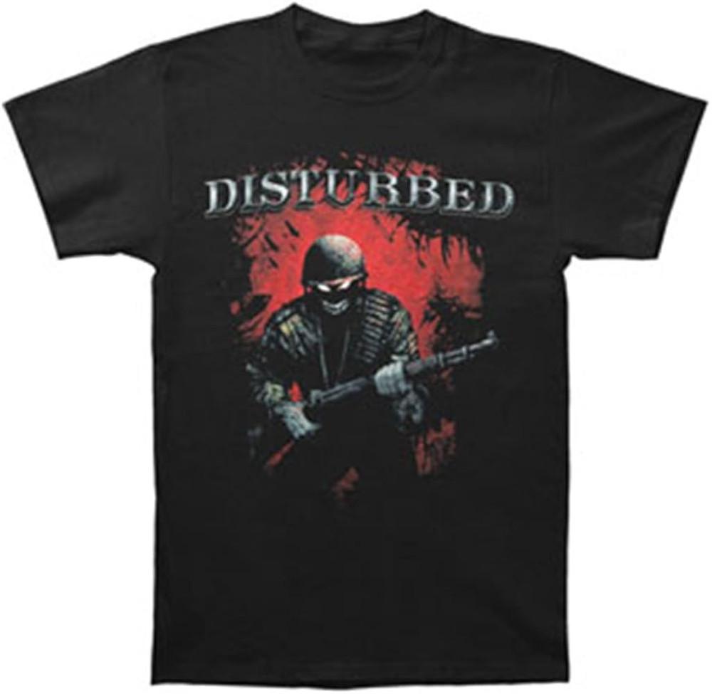 НОВАЯ футболка Disturbed Soldier с коротким рукавом, черная, все размеры, унисекс