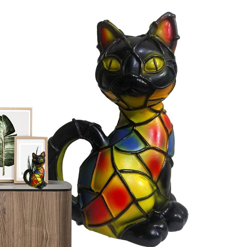 Animal Table Lamp LED Animal Bedside Table Lights Handmade Resin Sculpture Lamp Colorful Night Lighting for Nursery Bedroom Home