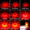 2/3Pcs LED Road Flares Emergency Light Kit Waterproof Compact Portable Roadside Safety Flashing Warning Flares Lights