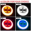 Motorcycle LED Angel Eye Work Light Bar Spot Lamp Offroad Car Boat Truck SUV Pickup 12V 24V Driving Fog Lamp Headlight