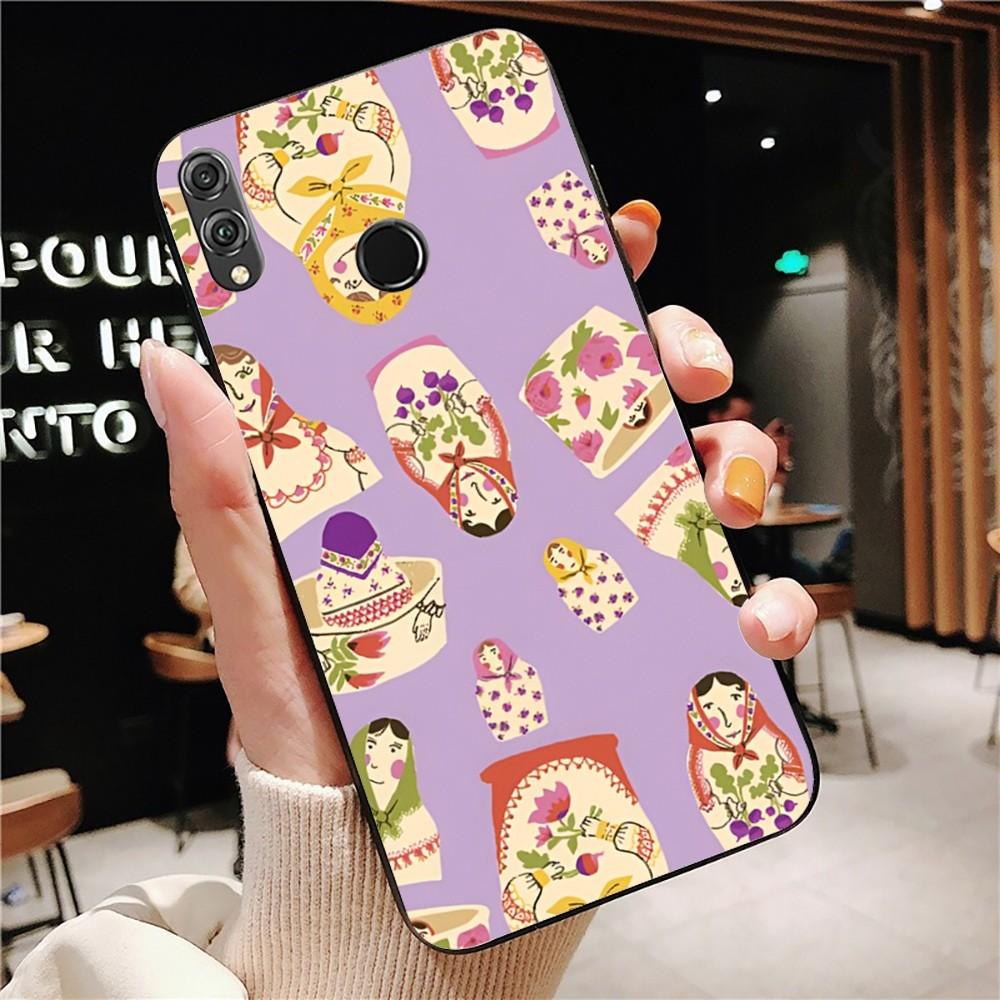 Russian Dolls Matryoshka Cute Phone Case For Huawei Honor 10 Lite 9 20 7A 9X 30 50 60 70 Pro Plus Soft Silicone Cover