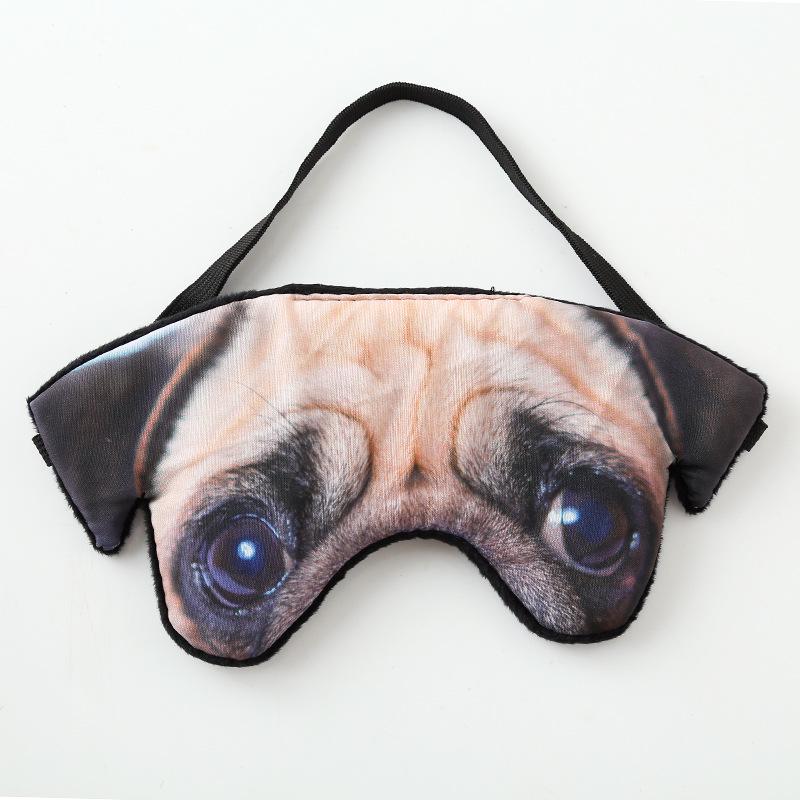 3d Animal Cartoon Eye Mask Creative Tiger Pug Cat Shading Sleep Eye Mask