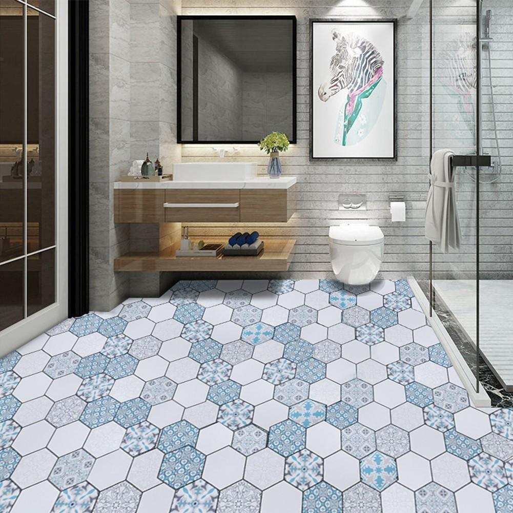 Напольные наклейки шириной 60 см, ПВХ, клетчатый дизайн, водонепроницаемые