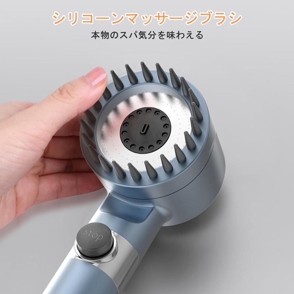 MEKO Shower Micro Nano Bubble Stage Mode Water Hand Stop Water Pressure Ultra Fine Water Chlorine Skin Water Leak Dirt Boosting Water Saving 15 Layer