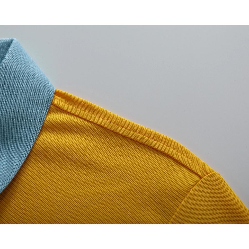 Мужская футболка-поло STORN Казахстан с длинным рукавом Повседневная Высококачественный Хлопок Вышивка Роскошная строчка Контрастный цвет