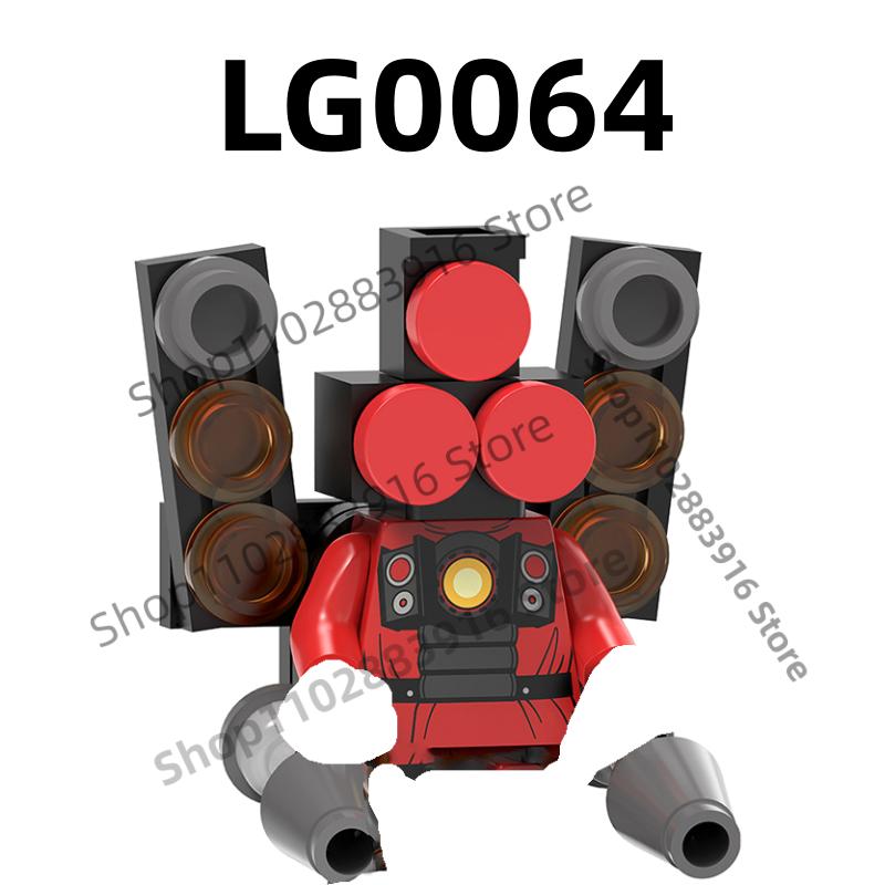 Нетоксичные строительные блоки Skibidi Toilet Man Moc Kdl818 Lg1009 Аксессуары для дома Титан ТВ-монитор Speakman Фигурки Игрушки Для подарка на день рождения