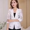 Women's Summer Lace Shorts Blazer Jacket Seven Sleeve Commuter Sun Shirt