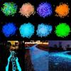 1000pcs/bag Luminous Sand Glow In Dark Pebbles Stone Home Garden Outdoor Path Lawn Decoration Fish Tank Aquarium Decor 3- 5mm