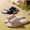 Новые льняные тапочки мужские домашние домашние нескользящие четырехсезонные хлопковые и льняные тапочки женские бесшумные