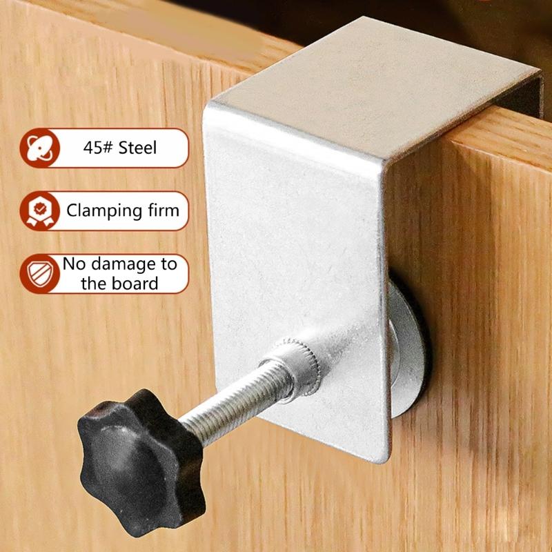 2 шт. Помощник по установке панели ящика, передние установочные зажимы для ящика, удобный монтажный инструмент для мебели, длина 0-36 мм