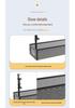 Punch-Free Retractable Under-Desk Cable Management Shelf and Storage Rack