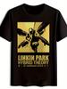 Графическая футболка Linkin Park Hybrid Theory - Черная Повседневная Летняя с Коротким Рукавом с Круглым Вырезом