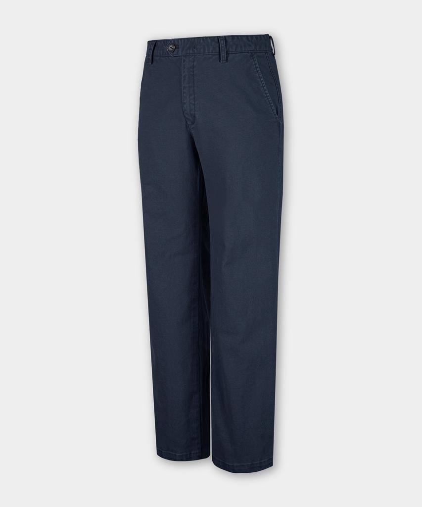 BIRBANTE Хлопковые брюки чинос со спандексом, garment-washed - Темно-синие