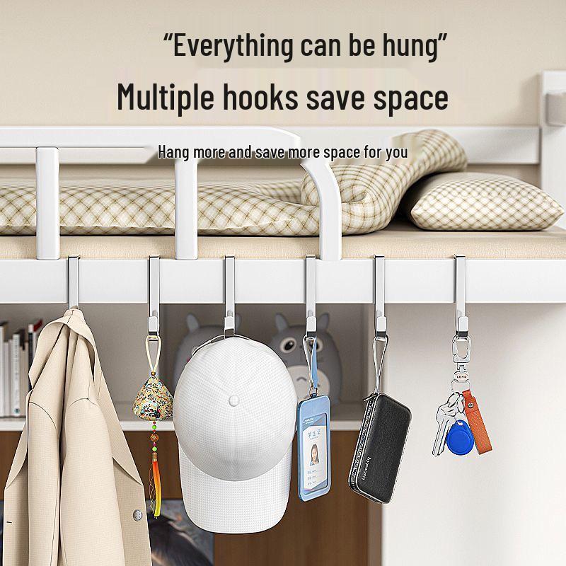 Stainless Steel Heavy-Duty Double S Hook for Cabinet or Bedside Use