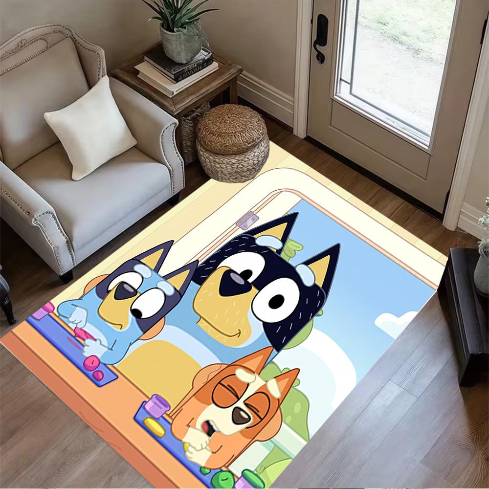 Dogs Refrigerator Adventure Area Rug Design for Game Room Outdoor Bedrooms Dormitory Anti-slip Rug Decorate Offices