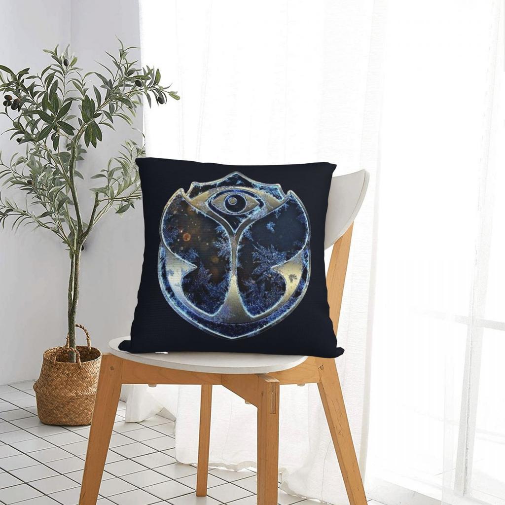 Tomorrowlandd Music Festival Square Pillow Cases Belgian Dance Cushion Cover Zippered Decorative Pillowcase For Home 40X40Cm
