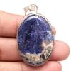 Pendant Sodalite Gemstone Handmade Mother'Day Gift Silver Jewelry 2.25"