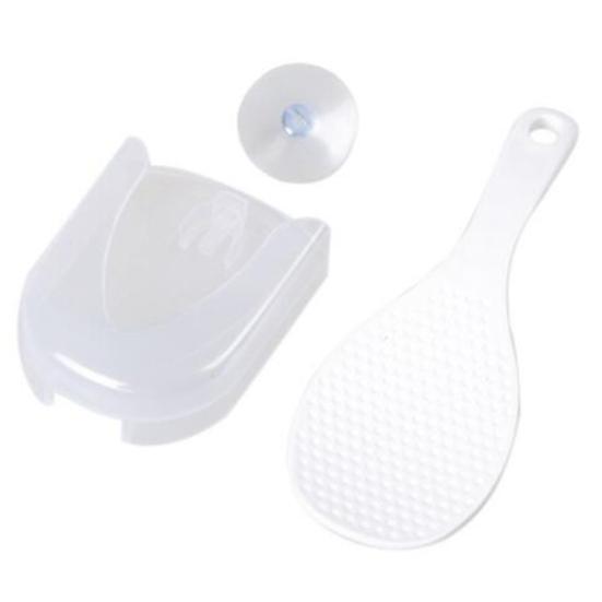 Стойка для хранения ложек для риса, устойчивая к трещинам, прочная конструкция с присоской, удобная для широкого применения, настенная, простая в установке подставка для хранения ложек