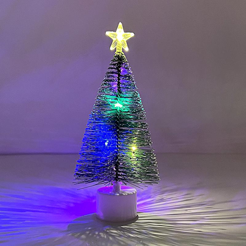 1/3 шт. Светящаяся новогодняя елка Мини настольные украшения Рождественские украшения для дома Подарки на Новый год Рождественская вечеринка Поставки