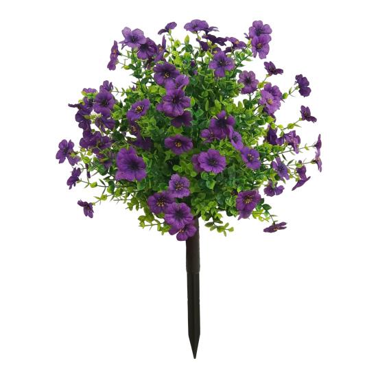 Искусственное топиарное дерево, искусственный кустарник с цветами, устойчивые к ультрафиолетовому излучению, искусственные растения с колышком для наружного, внутреннего сада, крыльца, декора