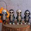 New Halloween Skull Ornaments Fashion Creative Ornaments Halloween Atmosphere Scene Layout Props.