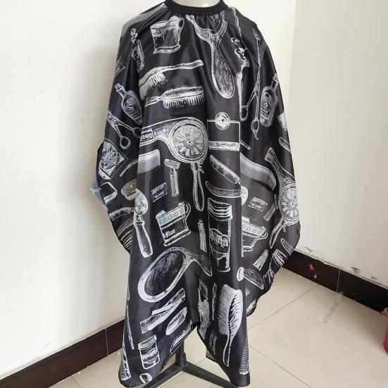 Salon Barber Cape Vintage Breathable Non-Sticky Cape Hair Fabric Professional Dustproof Anti-stick Hair Cutting Salon