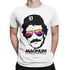 Футболки Magnum PI Мужские Чистый Хлопок Новинка Футболка С Круглым Вырезом Футболка С Короткой Рукавной Одеждой Классический