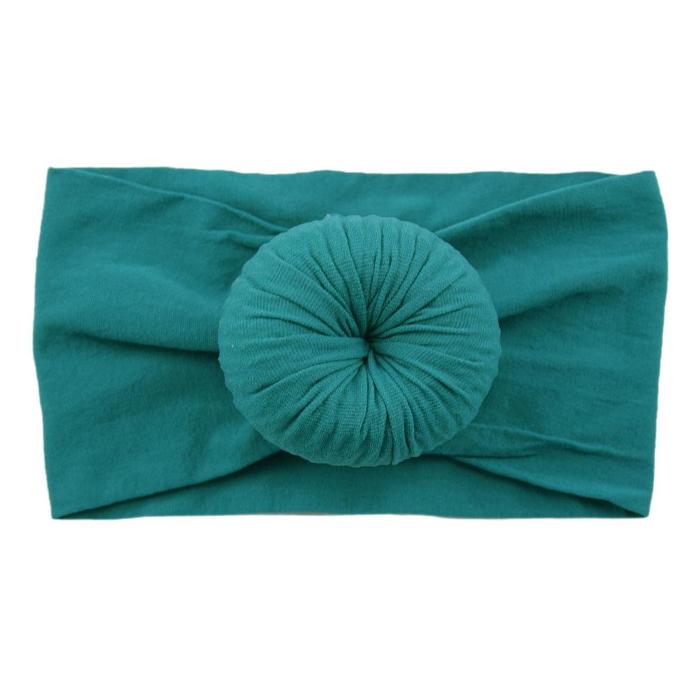 Детские головные уборы из нейлона, широкие детские аксессуары для волос, мягкие чулки с шариками, повязка на голову для малышей из нейлона, повязка на голову в виде пончика