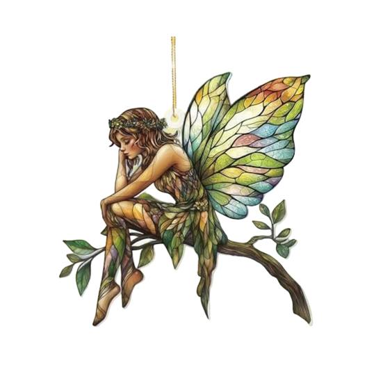 Плоские акриловые подвески-животные, разноцветные ловцы солнца, украшения для подвешивания на окно, на елку, декор для сада, ручной работы, подарок для любителей бабочек