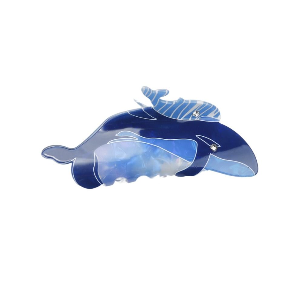 Large Size Whale Hair Claw Non Slip Dolphin Claw Clips Fashion Acetate Hair Clips Headwear