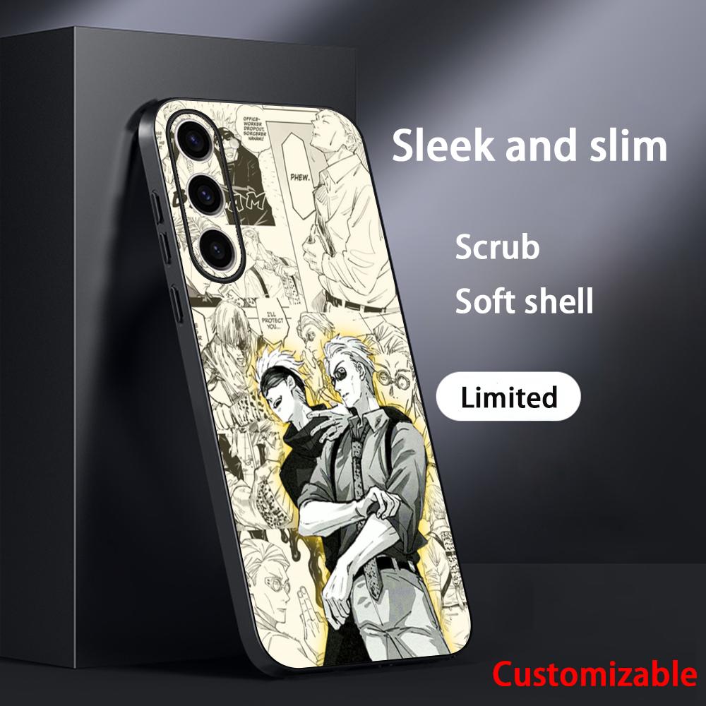 Чехол для телефона Jujutsu Kaisen Кэнто Нанами аниме Для Samsung Galaxy S26 S25 S24 S23 S22 S21 Plus Ultra Note20 Мягкий Черный