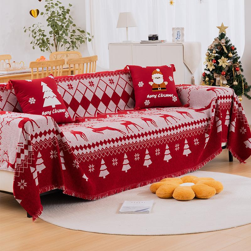 Slipcover Chenille Christmas Sofa Cover Four Seasons Universal Sofa Blanket Cover Sofa