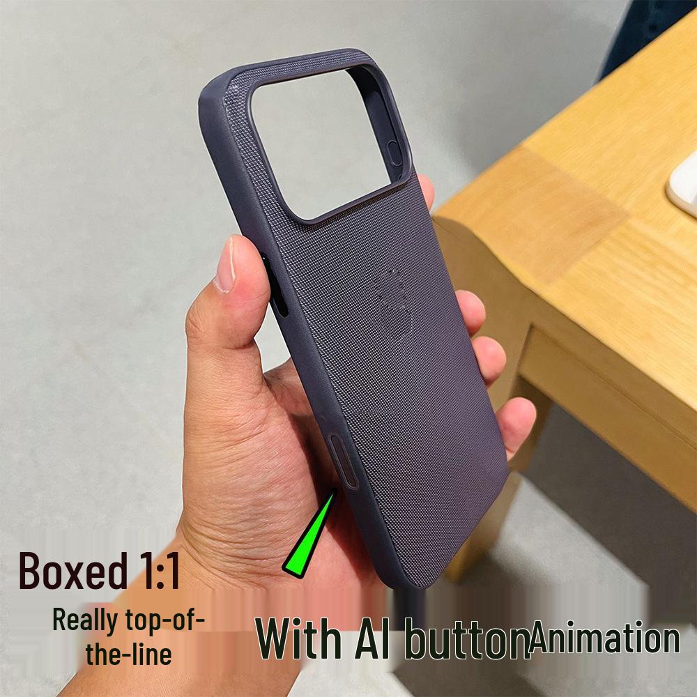 Apple iPhone 17 Pro Max Magnetic Case with Tech Fabric Button Cover
