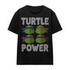 Женская футболка TMNT Черепашья Сила Лица, S-2XL, Черная