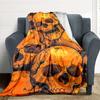 1pc Skull Horror Lightweight Flannel Blanket, Comfortable and Warm Blanket, for Office and Camping Sofa Bed, Livingroom164