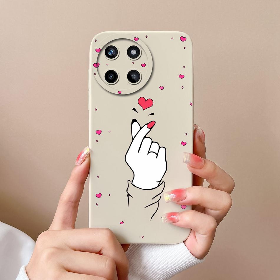 Для OPPO Realme 11 4G Чехлы для телефона Модный корпус Мягкий жидкий силикон Защита камеры Задняя крышка Для Realme11 Противоударный Funda