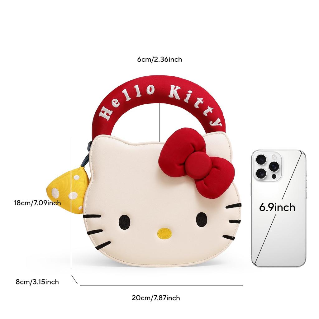 Наплечная сумка Hello Kitty Изготовлена из материалов и с изображением милой кошки Популярный подарок для Идеально подходит для и [Toutou] [Официальный] Женщин, Высококачественная