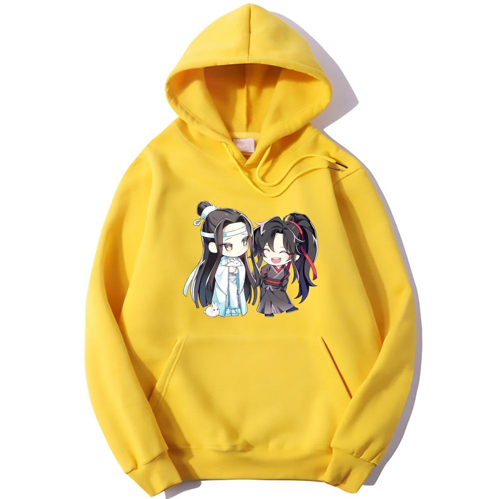 Pink Anime Mo Dao Zu Shi Hoodie Winter Clothe Women Oversize Crewneck Sweatshirt Kawaii Clothing Aesthetic The Untamed Sudaderas