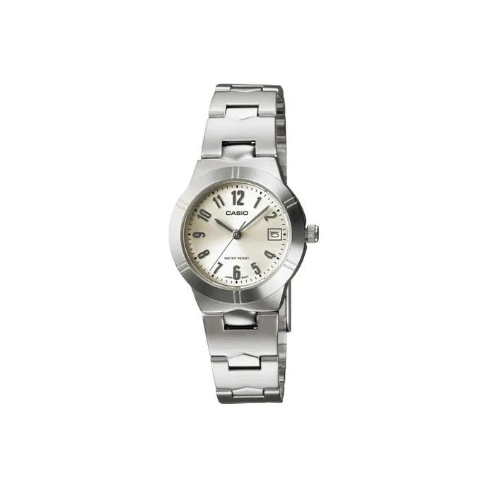 CASIO STANDARD Crushed Ice Quartz Movement Stainless Steel Strap Watch Women's Watch White Dial (Unisex) Japanese Korean Watches
